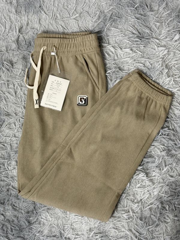 [ PUTRI THE LABEL - 828 BB 40 - 75 KG ] Celana Jogger Panjang Corduroy Pria Wanita Jogger Pants Korea Celana Panjang Olahraga Gym Zumba Jogging sweatpants 3