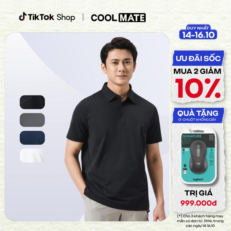 Áo Polo nam Excool Siêu nhẹ, chống UV, thấm hút tốt  - Coolmate