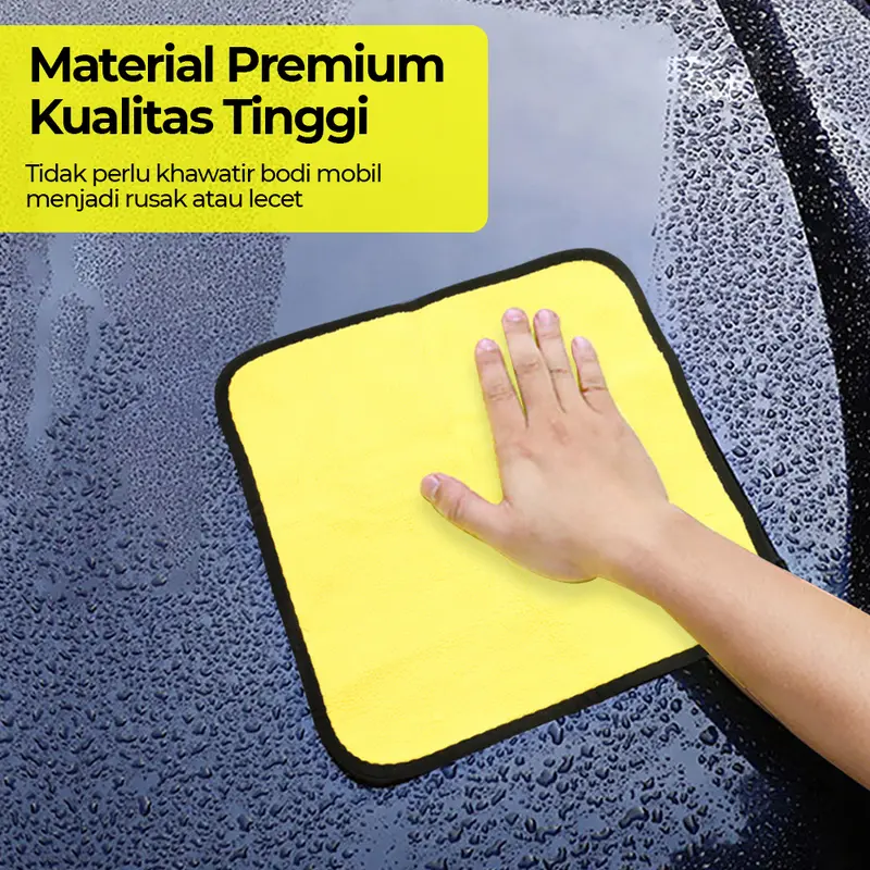 Xinyuan Kain Lap Microfiber Premium Mobil Multifungsi 611 GSM 30x30cm Car 2