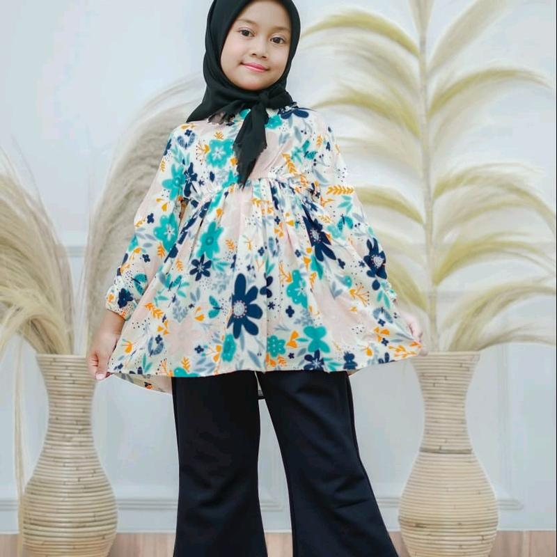 Setelan Anak Bunga Usia 1-10 thn Setelan Anak Perempuan Bahan Rayon Premium Pakaian Anak Perempuan Terbaru 2