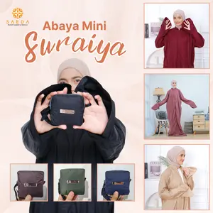 SAEDA Mukena Travel Abaya Terusan Tas Terkecil Mewah Nyaman Muslim