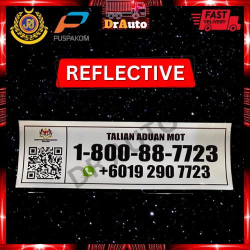 (REFLECTIVE) Sticker Lorry TALIAN ADUAN MOT / Hotline Complain / NEW ...