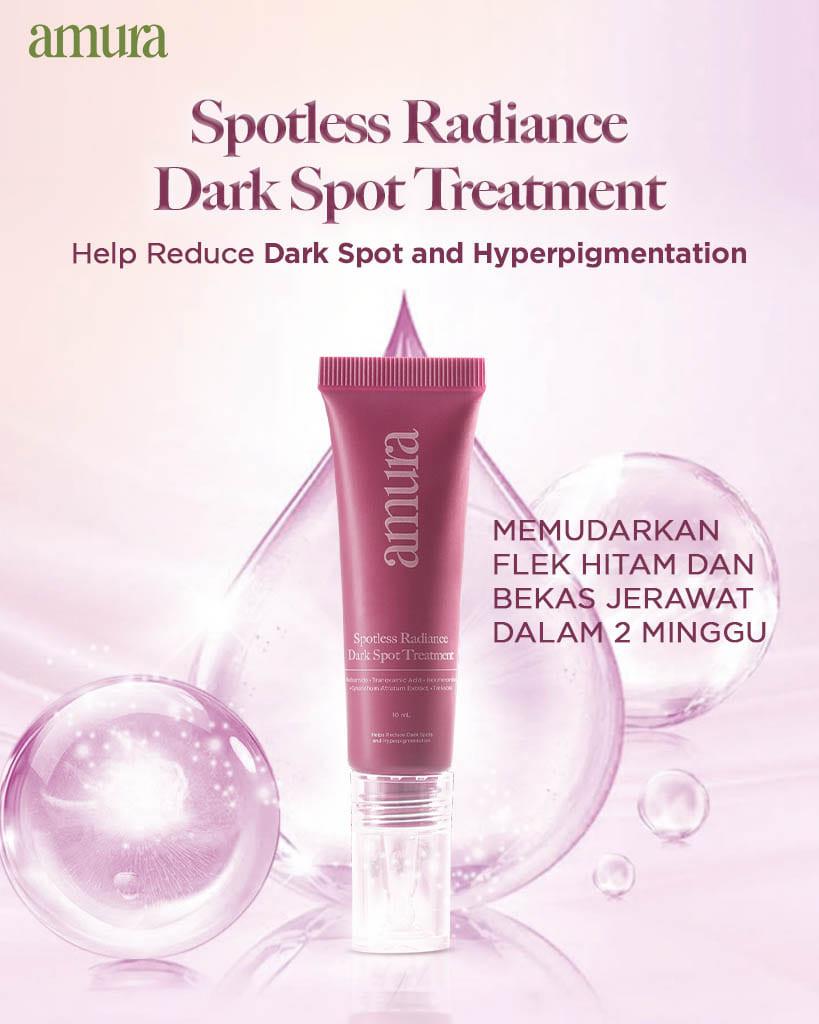 Amura Spotless Radiance Dark Spot Treatment 10ml | Perawatan Flek Hitam Mencerahkan Maksimal Amura Spotless Radiance Dark Spot Treatment 10ml | Perawatan Flek Hitam Mencerahkan Maksimal
