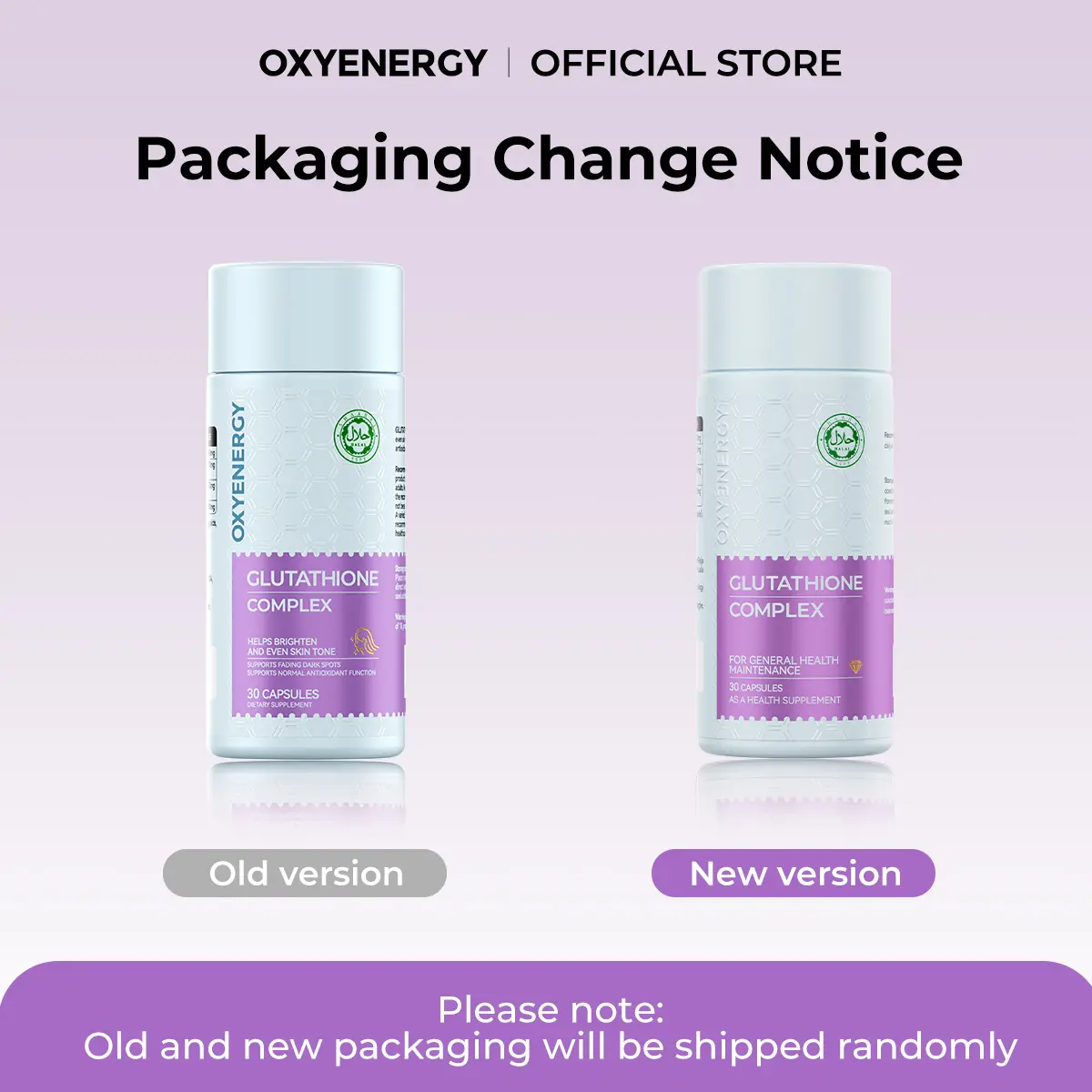 OXYENERGY Glow-Gard, 30's, Brighten Skin Tone & Inner Radiance, HALAL, MAL Registered