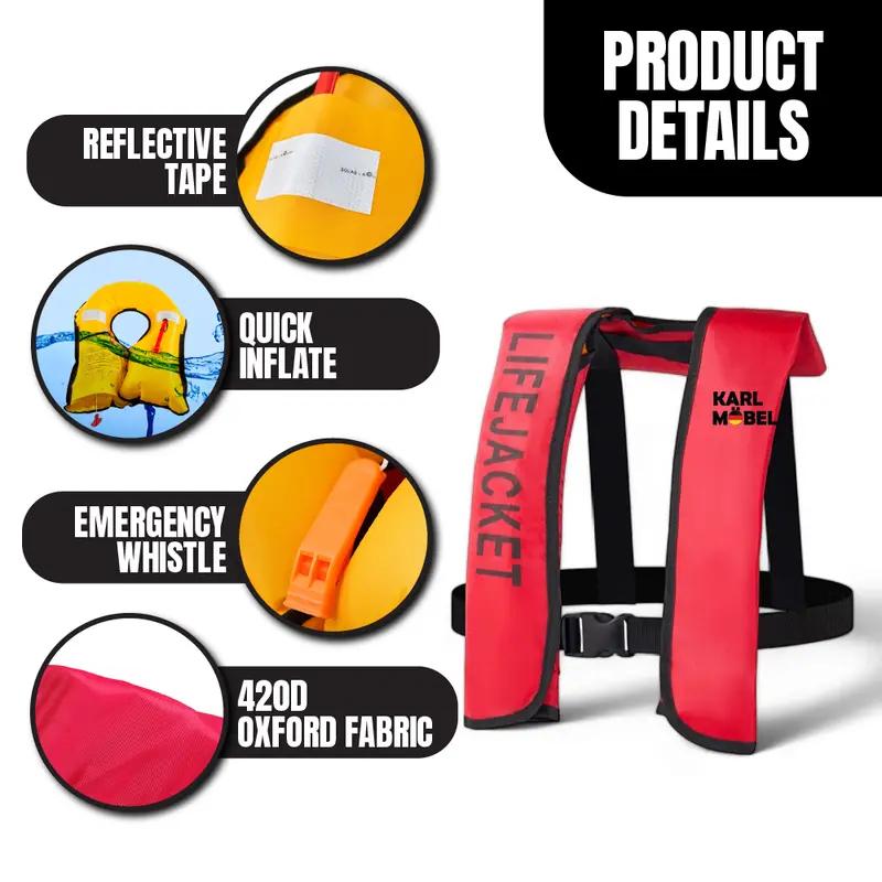 【COD】Automatic inflatable life jacket, professional portable - TikTok ...