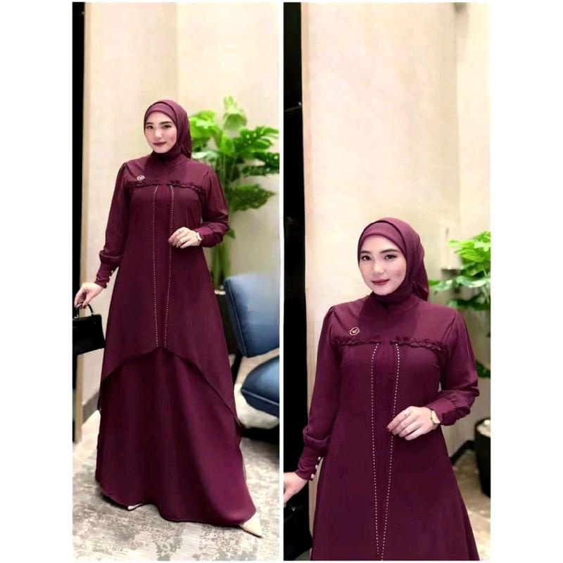 JAZMINE DRESS PRODUK TERBARU 2025,DRESS KEKINIAN, ELEGAN MEWAH ...