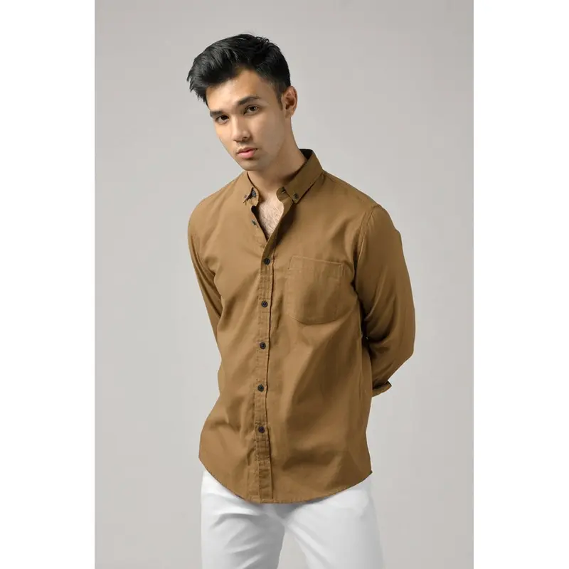 Ans Store Kemeja Polos Pria Lengan Panjang Kemeja Marun Pria Kemeja Pria Casual Distro Premium Quality Slimfit Dewasa kasual White atletis ukuran l unsisex xl z6 3