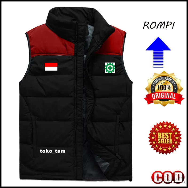 Big sale!!! Rompi vest zipper k3 keselamatan kerja premium rompi vest kasual safety first terbaru rompi kerja lapangan murah 0