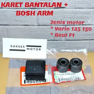 karet mounting bantalan tahanan mesin + bosh arm arem motor honds vario 125 150 beat f1