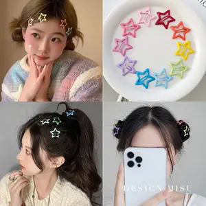 Jepitan Bintang Mini Jepit Rambut Bintang Berbagai Motif Cocok Untuk Anak-anak Dan Dewasa nisa dipakai Sehari-hari Dan Berolahraga jepitan rambut bintang lucu aestetic jepit bintang polca jepit bintang gliter & basic hair clips cute volly