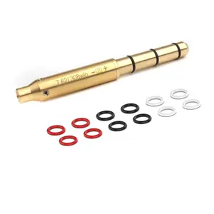 No Battery Tactical Laser Bore Sight .177/22LR/.223Rem/9mm/.38spl/40S&W Cal Red Laser Boresighter