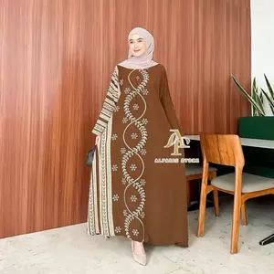 Kaftan Abaya Motif Osma Rayon Tebal Jumbo Ld 140 cm