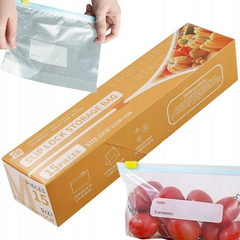 Product Introduction of Túi lưu trữ Khóa trượt, niêm phong chân không, để bảo quản và đông lạnh thực phẩm, có thể tái sử dụng 13