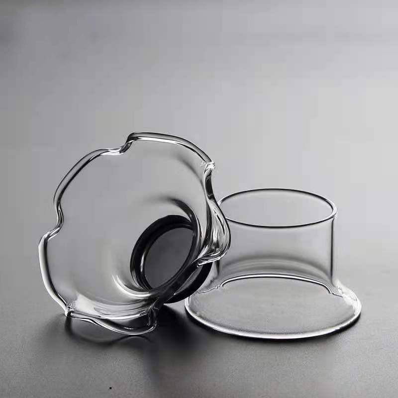 Heat-Resistant Glass Tea Funnel Tea Filter Tea Strainer Fair Mug Tea Separator Funnel Stainless Steel Screen Filter Tea Ceremony Utensils Wholesale 1