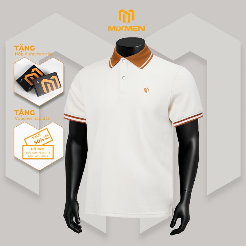 Áo Polo Nam Mixmen MIX-ONE M608 vải cá sấu cotton intelock Mặc Chuẩn Mỗi Ngày Thanh Lịch BigSize