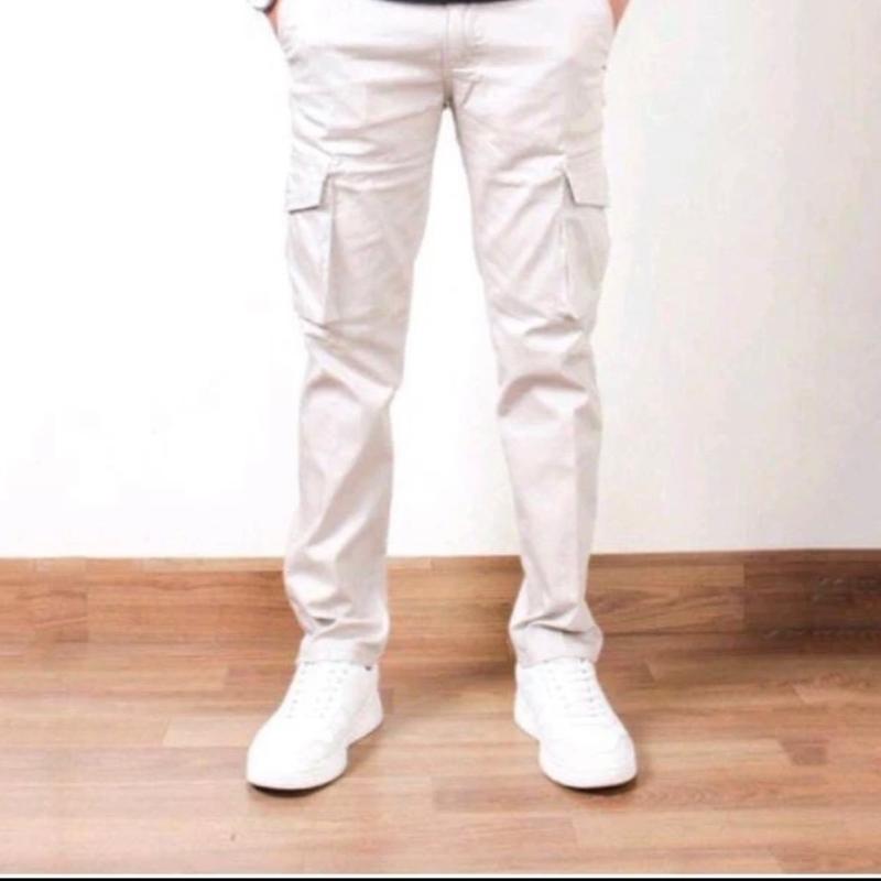 PROMO Celana Cargo Panjang Pria Dewasa Kompol Size 28-38 - celana kargo casual pinggang karet Warna Hitam terbaru terlaris yoo belanja di sini Gunung 0