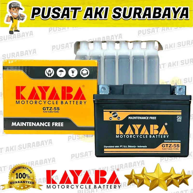 TERMURAH ACCU KAYABA GTZ5S MF MOTOR ADDRESS ARASHI HAYATE NEX RGV 250 SKYWAVE SKYDRIVE MTZ5S YTZ5S YTZ4V DTZ5S 3