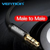 Gambar VENTION KABEL AUDIO AUX 3.5mm Male to Male Fabric Braided - BAG dari Techno Computer Bali Kota Denpasar 2 Tokopedia