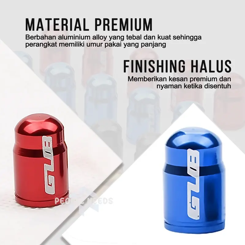 Pentil Ban Sepeda GUB Aluminium Aloy Motor Mobil isi 2 pcs 1