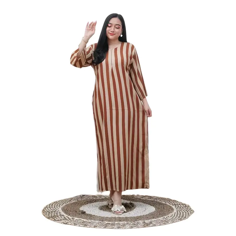 PAKET Daster salur jumbo lengan 3/4 100 rb 3 pcs Daster busui bahan adem Bumil 4