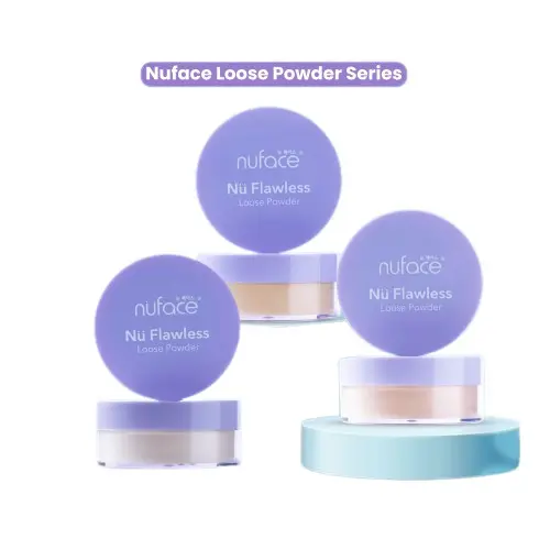 Nuface Loose Powder Light Beige /Medium Beige /Warm Beige Paket Flawless Skin Loose