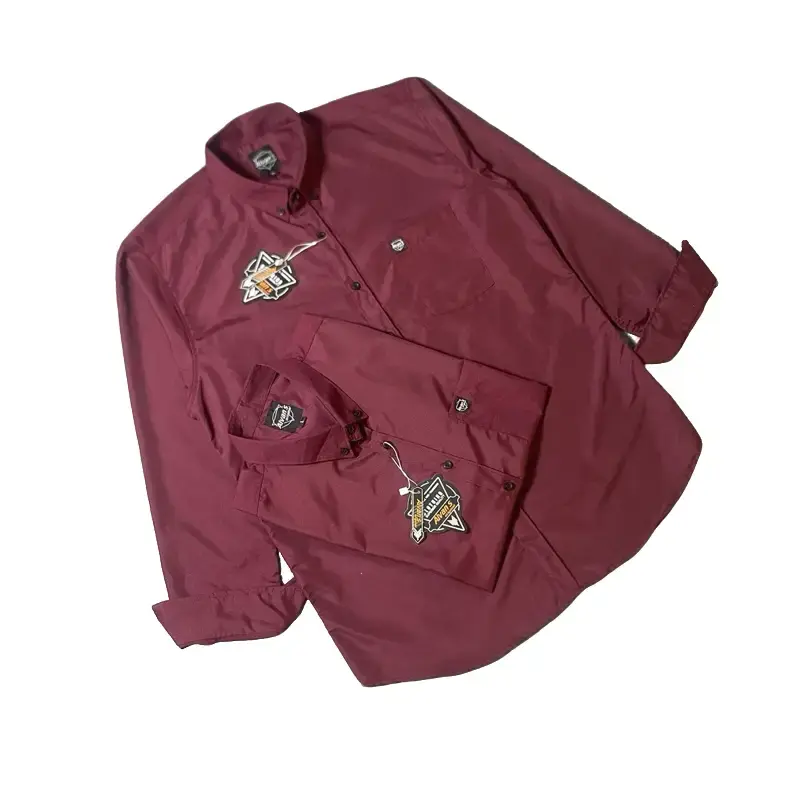 KEMEJA PRIA BURGUNDY KEMEJA WARNA BURGUNDY LENGAN PANJANG DAN PENDEK HEM LAKI LAKI BURGUNDY Katun
