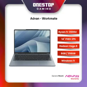 Advan Workmate Ryzen 5 3500U RAM 8GB 256GB SSD 14" FHD+ IPS Windows 11