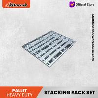 Gambar Kitarack Heavy Duty Stacking Rack Pallet 1000MM x 120MM x 1200MM Kapasitas 1200kg / Tatakan barang Pallet Rack Besi serbaguna Gudang Pabrik Industri - PN1012 dari KITARACK OFFICIAL Kota Administrasi Jakarta Pusat 3 Tokopedia