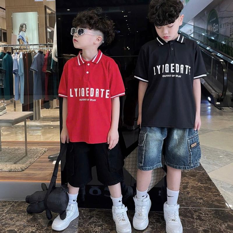 Cả Sét Áo Plo kèm quần bò túi Hộp Siêu Hót Cho Bé Trai ( size 15-40kg )