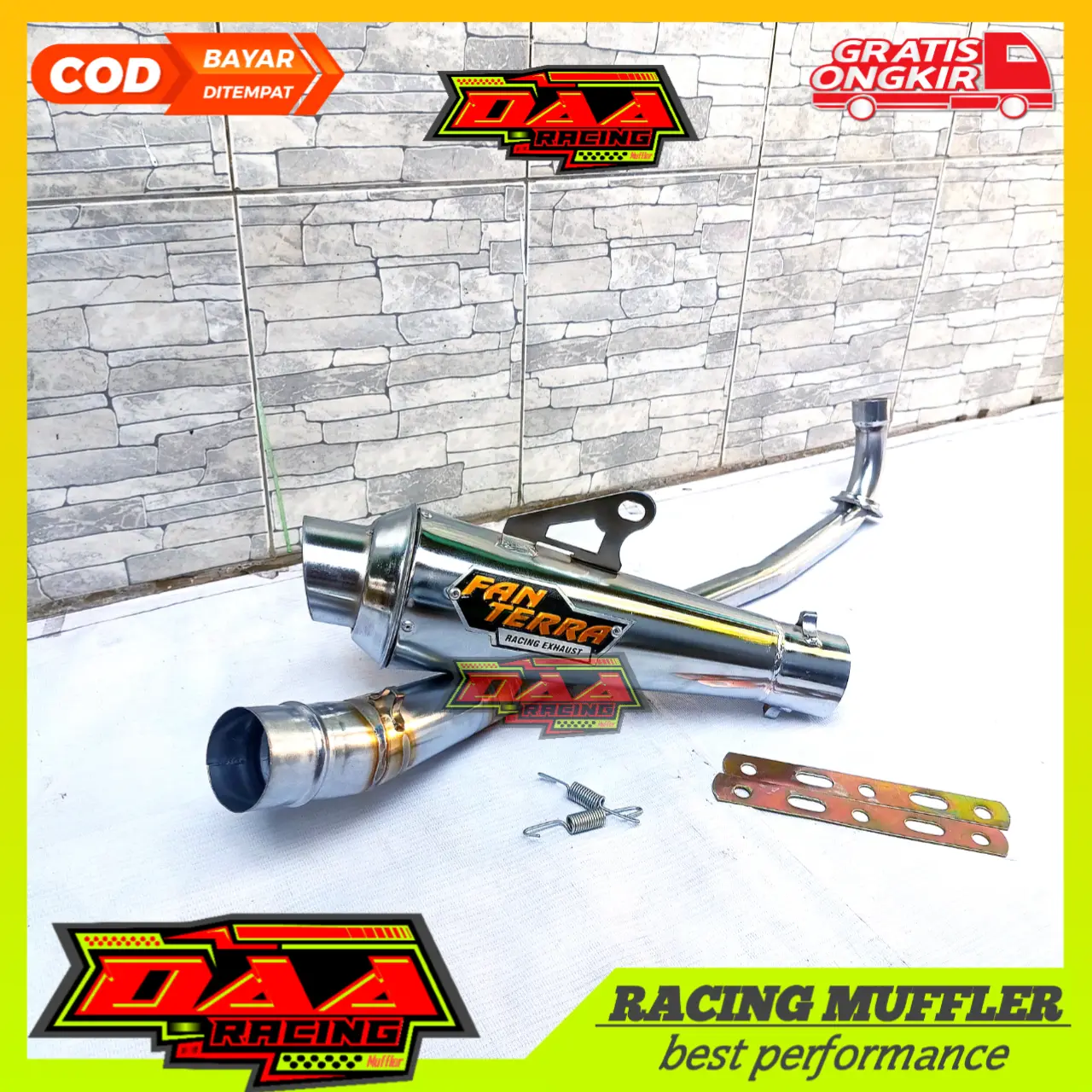 Knalpot racing FANTERA supra jupiter vega astrea revo absolut shogun smash karisma win c70 blade motor bebek Motorcycle Silincer