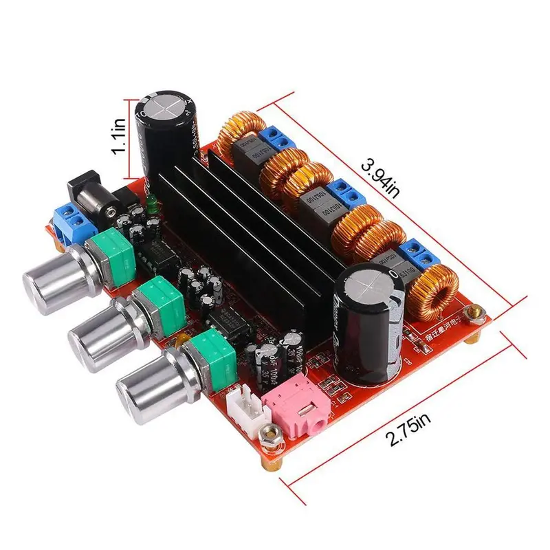 Kit Power Amplifier Class D TPA3116D2 2x50W+100W 2x120W Stereo Subwoofer XH-M139 XH-M543 Amplifier Board 7