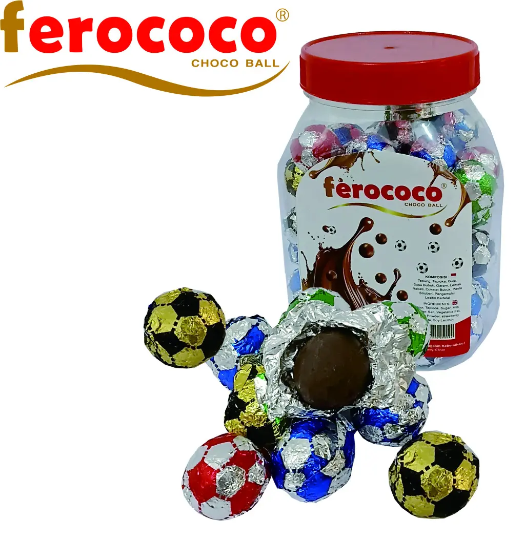 ferococo choco ball Chocolate isi 60 pcs Bola Cokelat Camilan Snack Food Cemilan Coklat Jajanan Grosir Murah