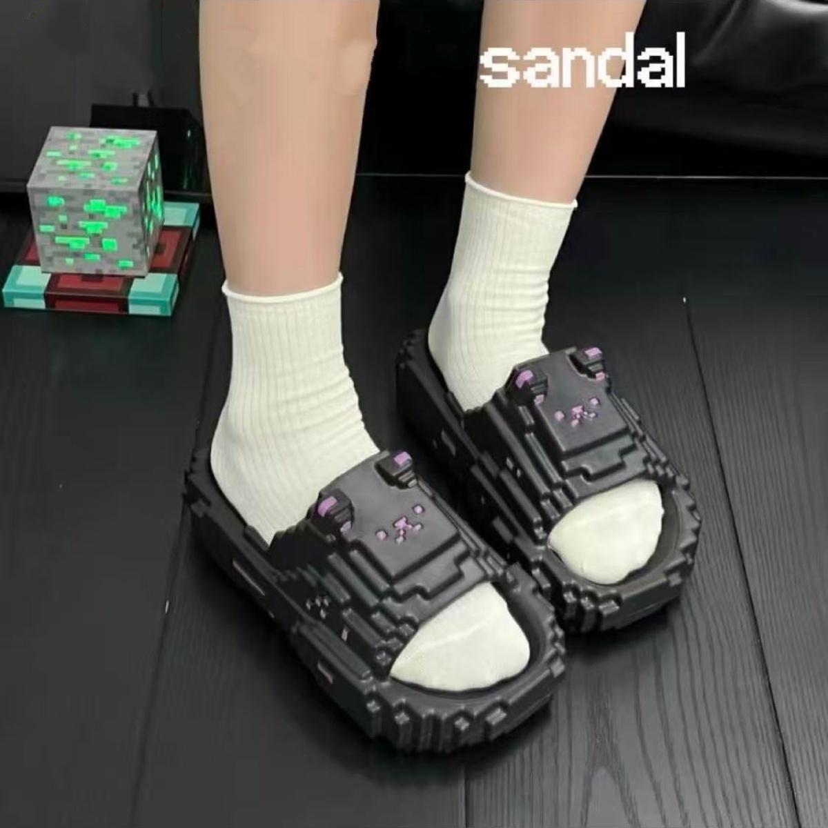 Sandal 30-35 Anak Unisex Terbaru BahanKaret Jelly Awet Sol Anti Slip Empuk Ringan Tebal 3CM flat shoes wanita