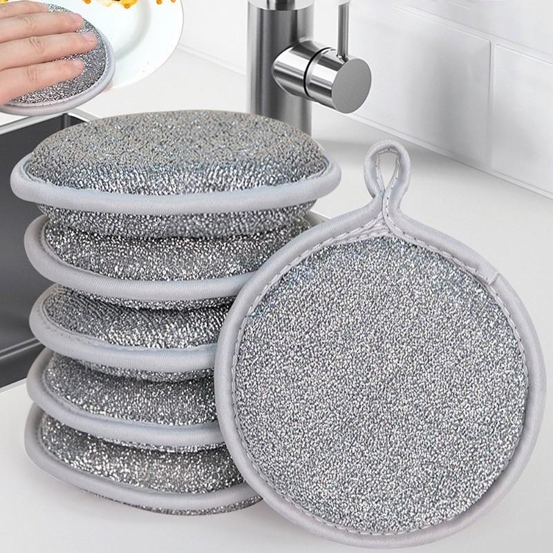 Sét 10 Miếng Bọt Biển Rửa Bát Đĩa Tạo Bọt 3 Lớp, Miếng Cọ Xoong Nồi Đa Năng