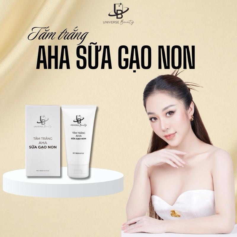 Kem Tắm Trắng Dưỡng Body AHA Sữa Gạo Non 180g