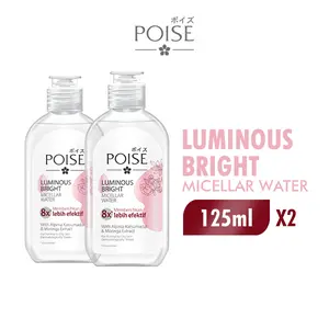 Poise Micellar Water Pembersih Wajah 8x Lebih Efektif 125ml x2