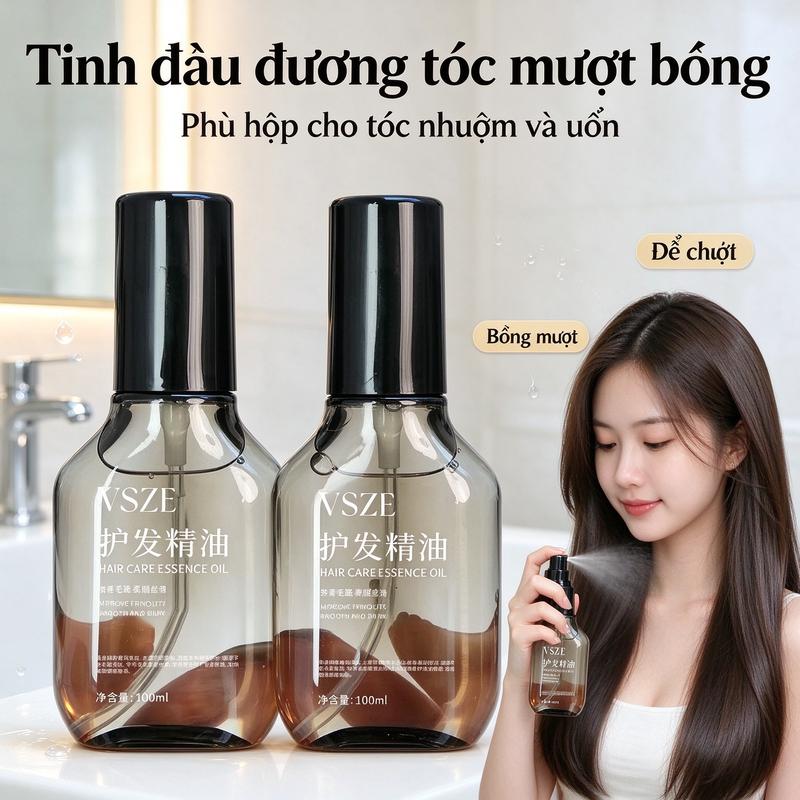 Dầu dưỡng tóc 3D NOUGAT nhập khẩu từ Vương quốc Anh, giúp tóc mềm mượt, lưu hương, phục hồi tóc khô xơ và rối, cảm giác thoáng mát