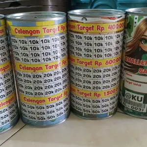 tempat tabungan target / penyimpanan uang receh