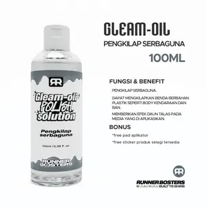 Runner Boosters - Gleam Oil Polish Pengkilap Serbaguna Motor & Mobil Jadi Lebih Kinclong Ban Body kasar kendaraan