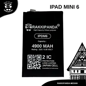 RakkiPanda Compatible With iPad Mini 6 A2567 / A2568 / A2569 Batre Batrai Baterai