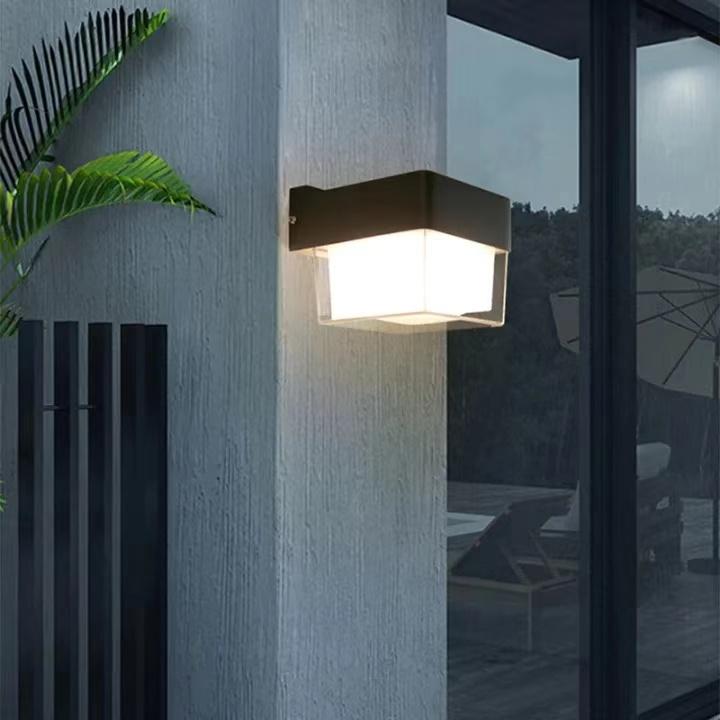 Product Introduction of Modern Simplicity LED waterproof wall lamp aluminum Acrylic indoor and outdoor bedroom patio loft villa lighting fixture sconces 7