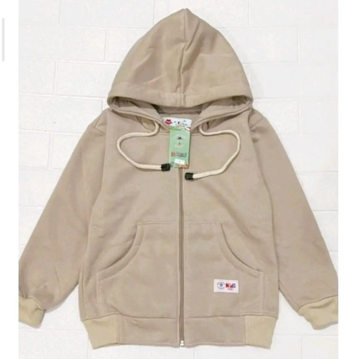 Hoodie Zipper Anak Polosan Unisex | Jaket Resleting Polos Anak Laki laki & perempuan umur 3 - 13 tahun Katun Polos jaket anak anak laki