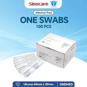 OneMed Alcohol Pad Tisu Alkohol One Swabs / Alkohol Swab Box Isi 100pcs