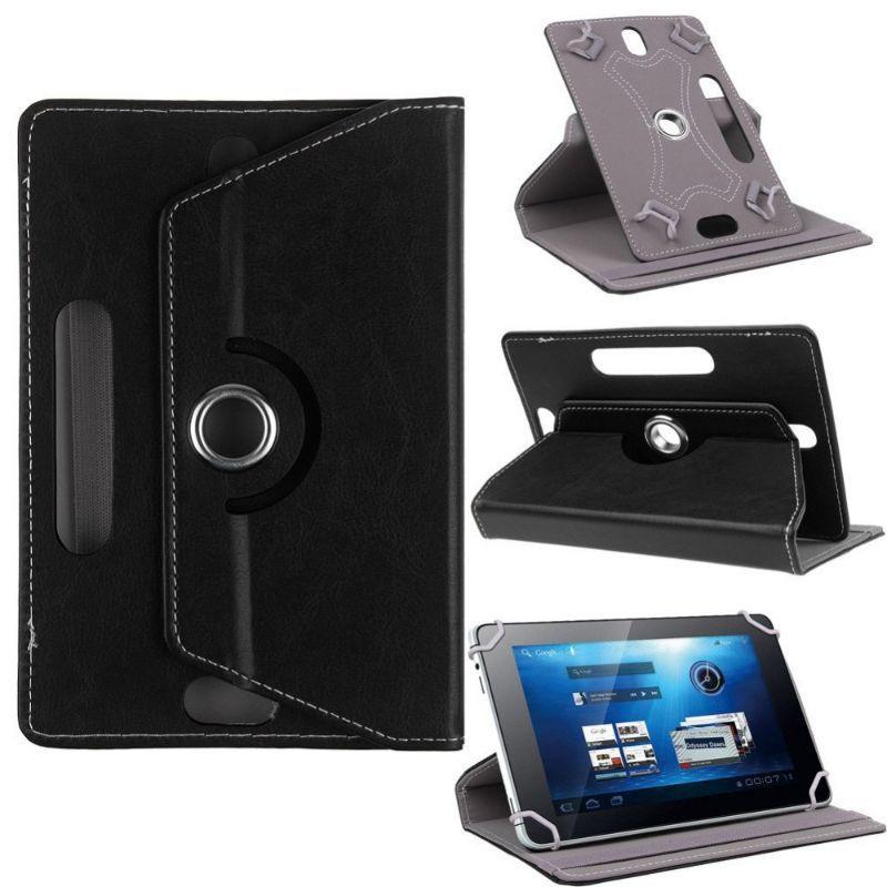Tablet PC P20 8 10.1 10 inci Inch Android Tab Rotary Case Leather Flip Casing Book Cover Kesing Biru Hitam 2