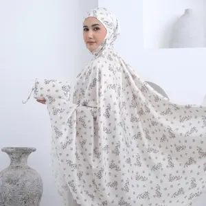 Lamuslimah – Mukena Armanian Silky Motif Cantik, Travel Premium Elegant Atasan Dewasa