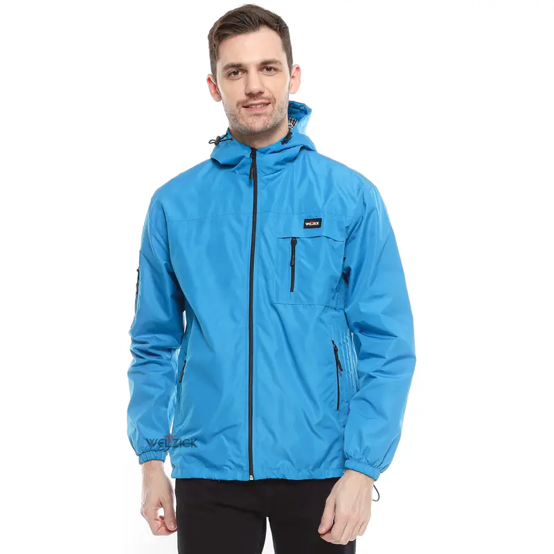 Welzick - Jaket Windbreaker Outdoor Pria Wanita Medium Jumbo - JGN002 Turkis 0
