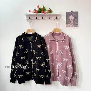 Daria Cardigan Rajut Motif Pita from Harira Style