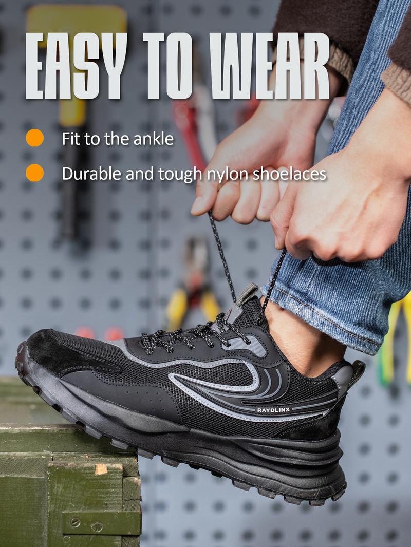 Product Introduction of Steel Toe Shoes for Men Women Comfortable Safety Shoes Lightweight Breathable Working Sneakers Indestructible Construction Work Shoes Boy Footwear 4