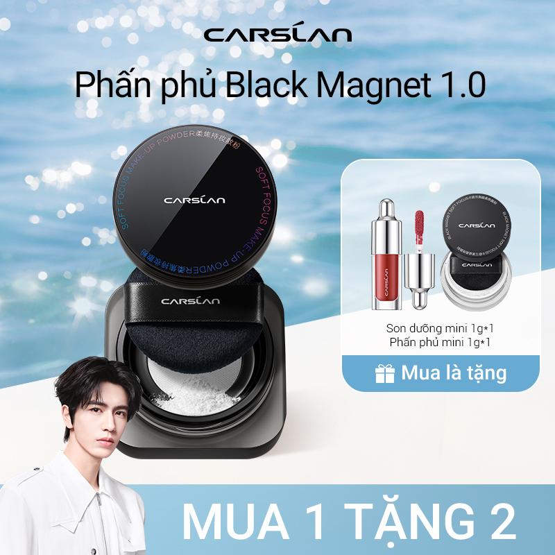 [Chanhbeauty93 X Carslan] Phấn phủ Black Magnet Carslan bám nền tốt, kiềm dầu định hướng, nâng cấp công nghệ lành tính cho da 8g+[Free gifts] Son tint mini 1g*1+mini Phấn phủ 1g*1