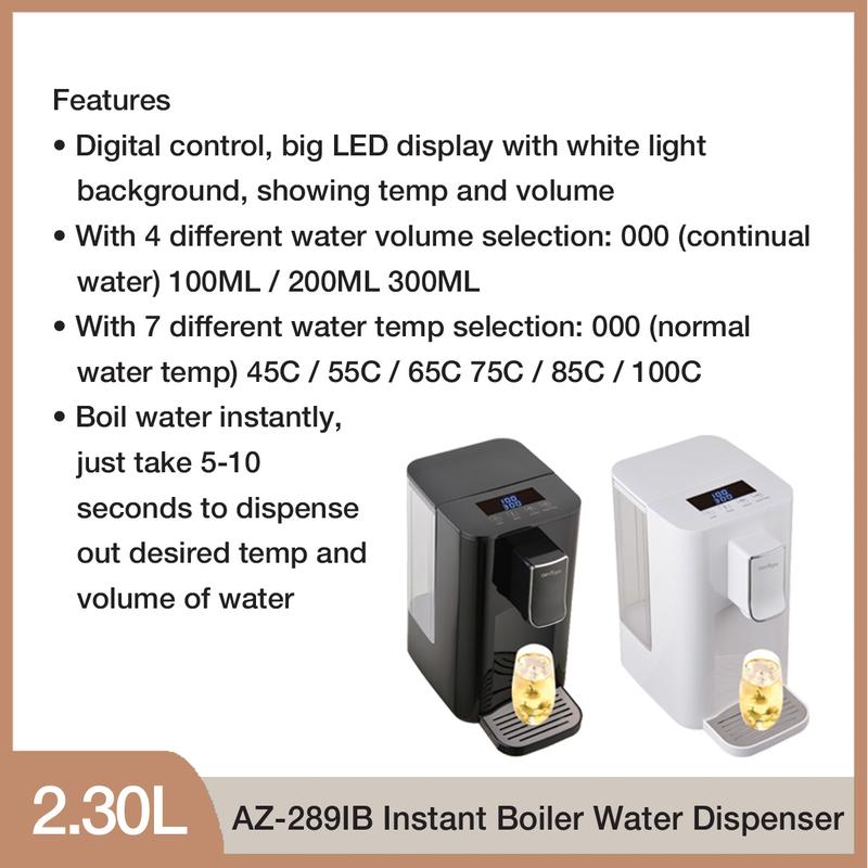 Aerogaz 2.3L Premium Digital Instant Hot Water Dispenser AZ-289IB 3